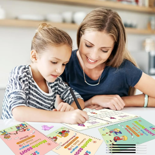 KIT DE CALIGRAFIA MONTESSORI 4 EN 1