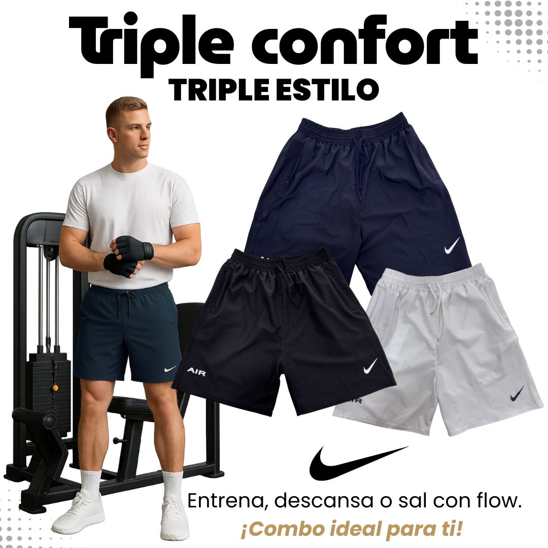 Combo x3 Shorts Deportivos