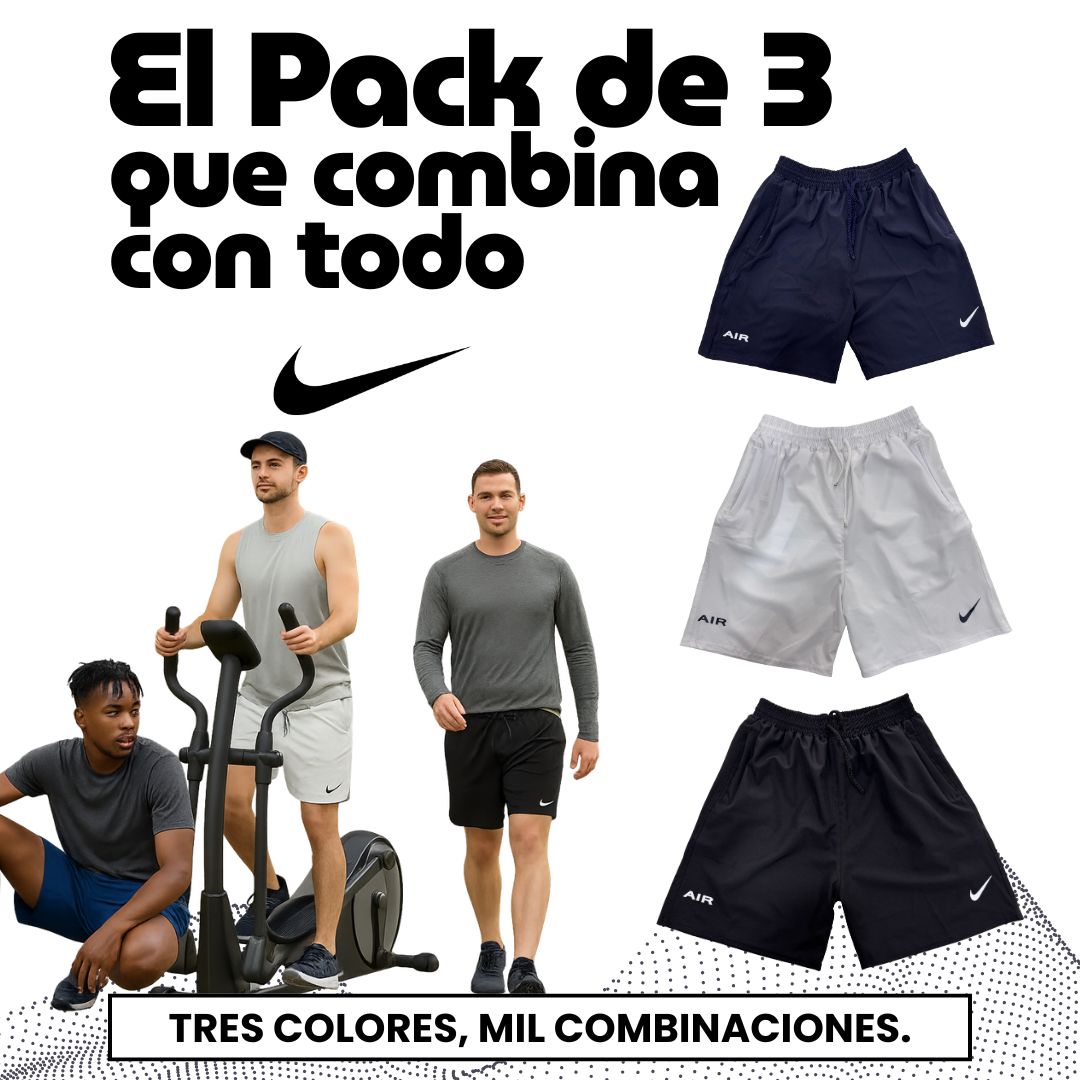 Combo x3 Shorts Deportivos