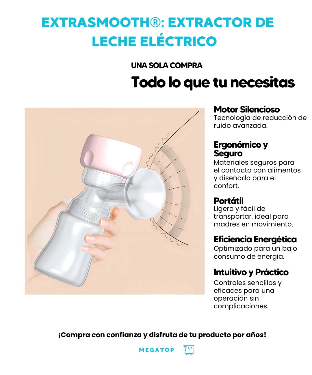 EXTRASMOOTH™ EXTRACTOR DE LECHE ELÉCTRICO