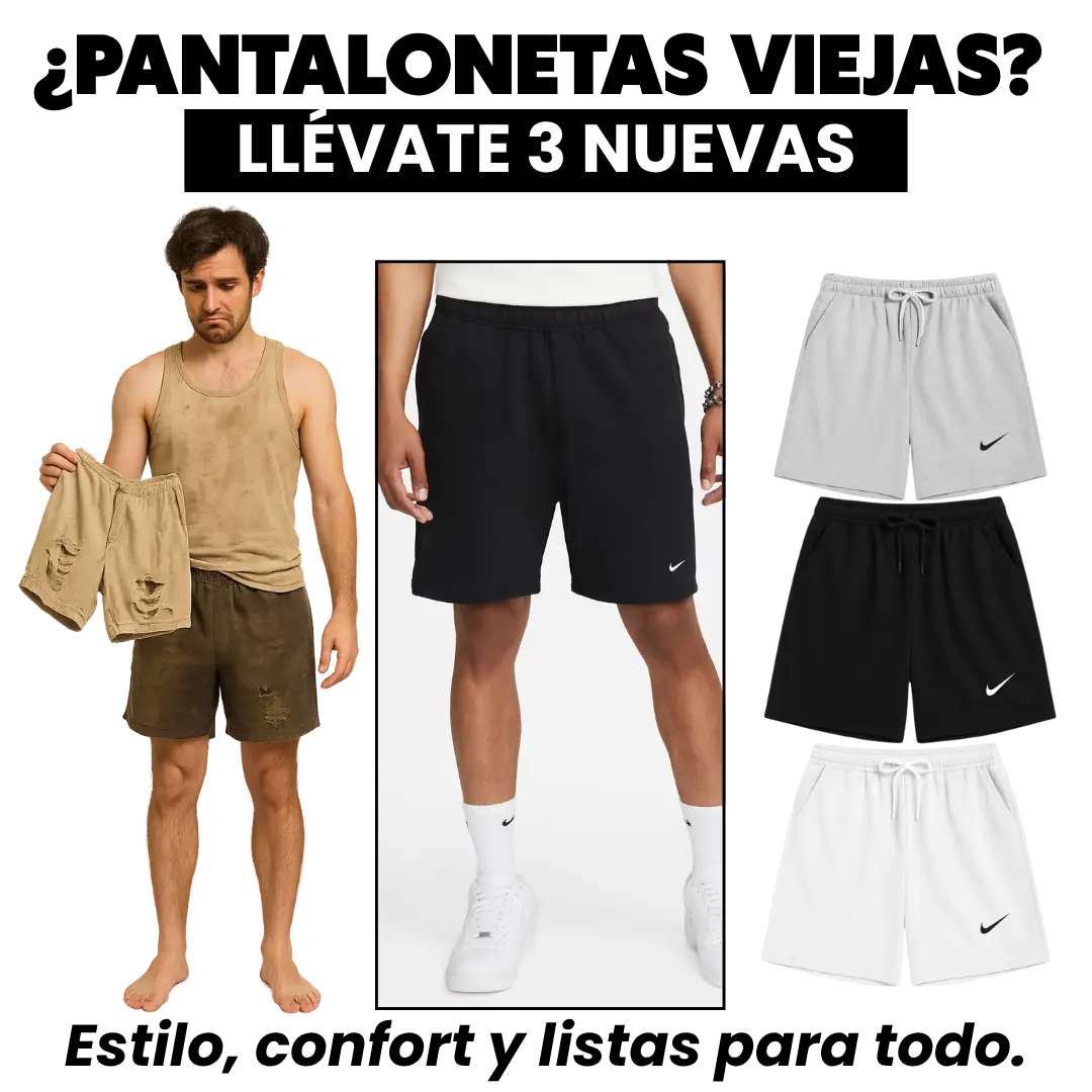 Combo x3 Shorts Deportivos nuevos colores