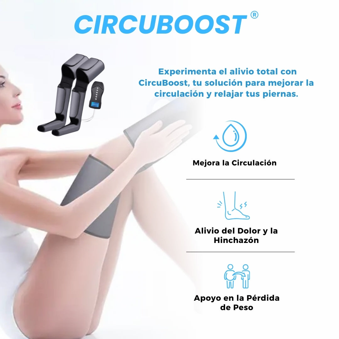 CircuBoost: Masajeador de Piernas y Pies con Compresión de Aire