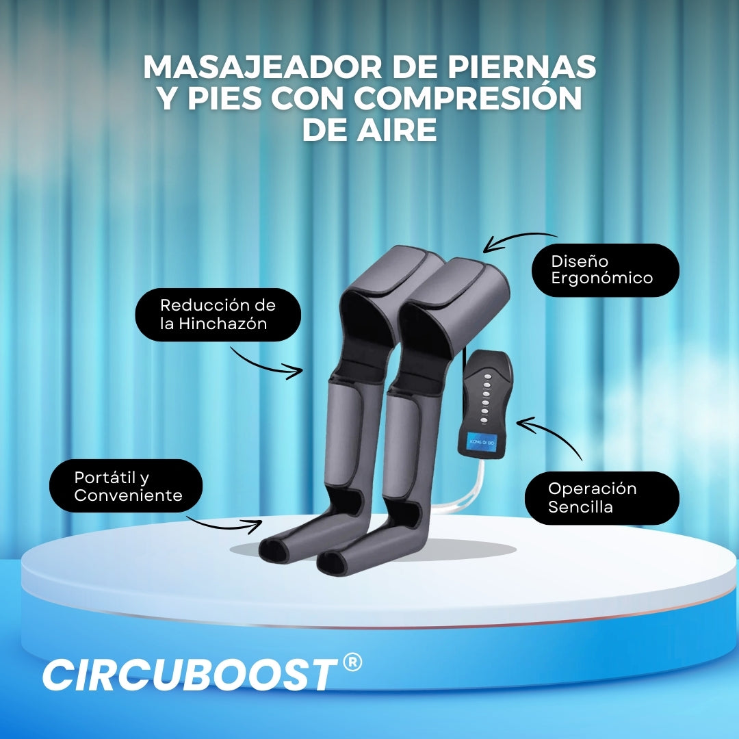 CircuBoost: Masajeador de Piernas y Pies con Compresión de Aire