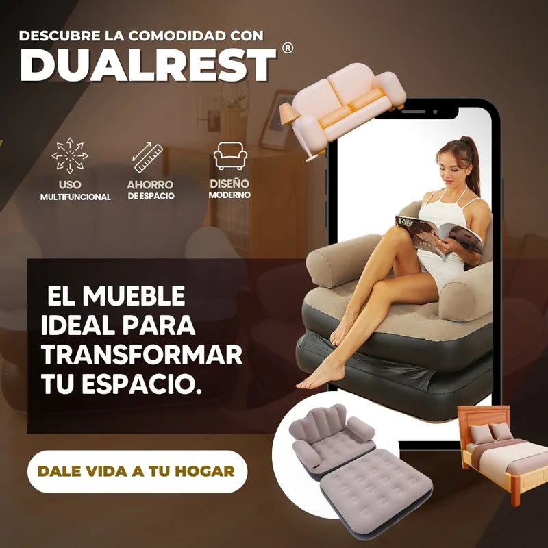 DUALREST: SOFÁ CAMA INFLABLE