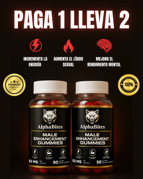 2x1 Alpha Bites™ Gomitas de Potencia