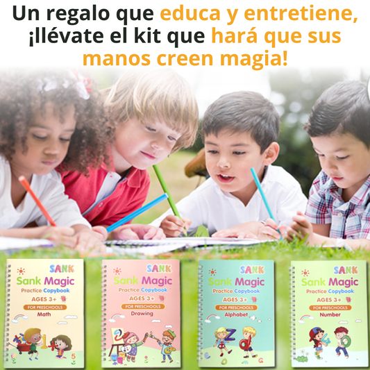 KIT DE CALIGRAFIA MONTESSORI  4 EN 1
