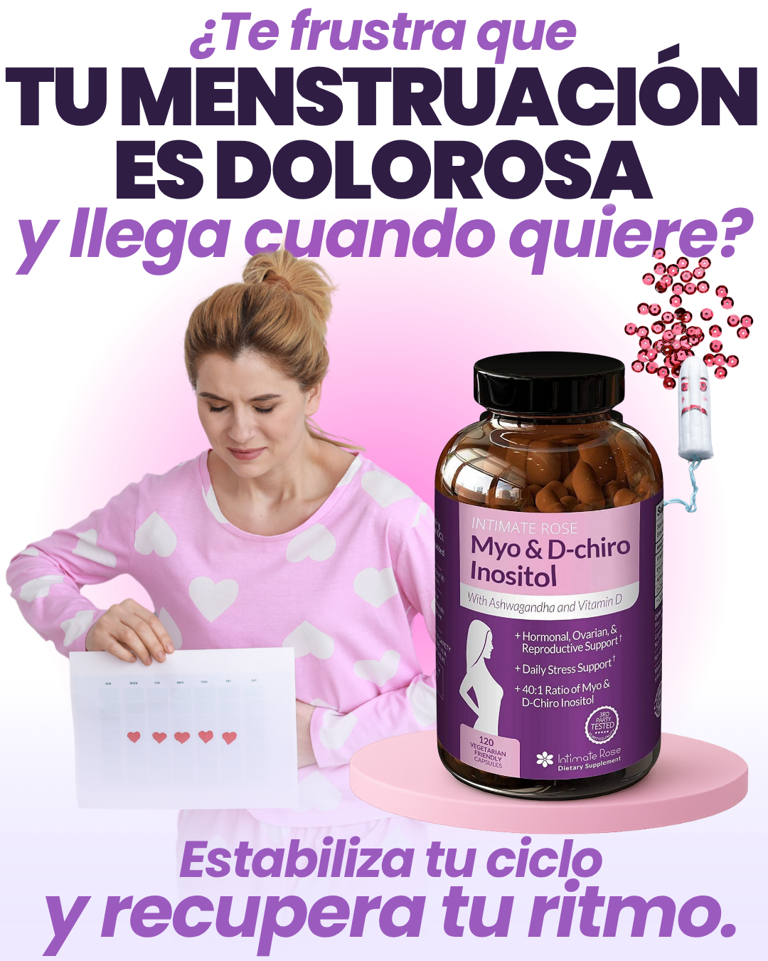 MYO AND D- CHIRO INOSITOL INTIMATE ROSE