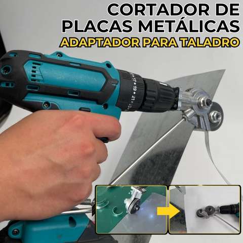 DRILLCUTT™ ADAPTADOR DE TALADRO PARA CORTAR PLACAS METALICAS Y ALUMINIO