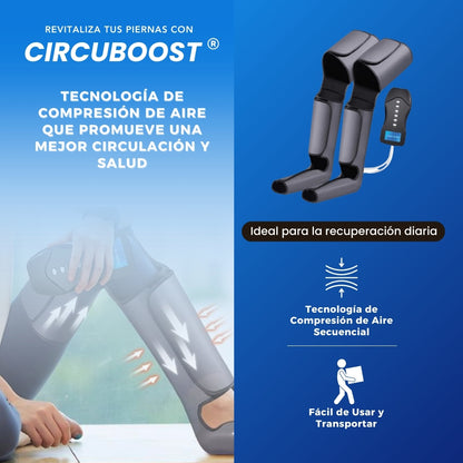 CircuBoost: Masajeador de Piernas y Pies con Compresión de Aire