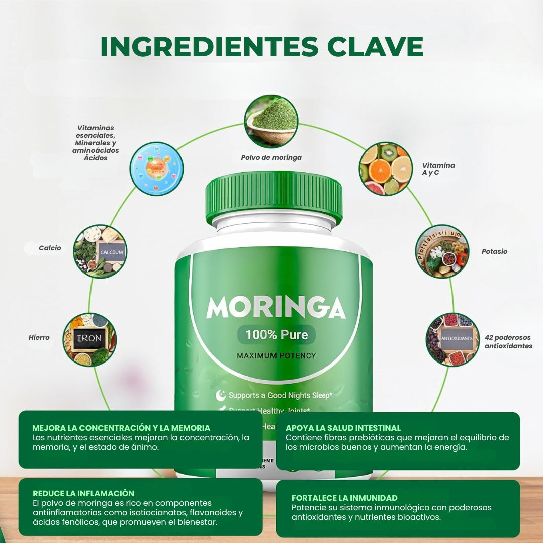 Moringa Plus™ | Energía, Memoria e Inmunidad